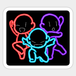 Neon Kids Fighters Sticker